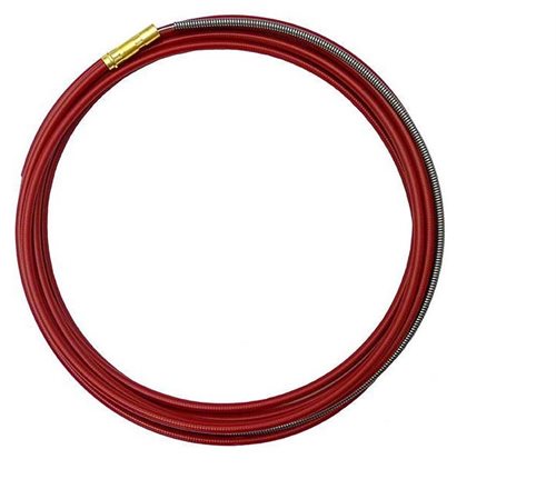Liner steel 4.5m 0,9-1,2 - 4,5m. (Red) Kemppi fits all Kemppi torches